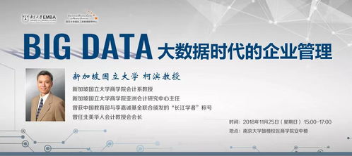 EMBA講座報名 | 柯濱教授開講 大數(shù)據(jù)時代的企業(yè)管理變革與咨詢新范式